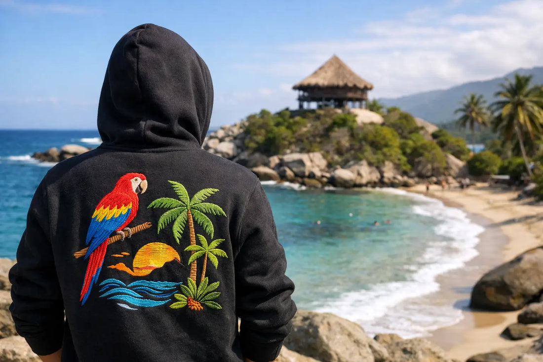 Hoodie Tayrona Colombia con alma caribeña