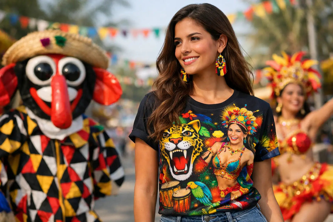 Camiseta Carnaval de Barranquilla con estilo