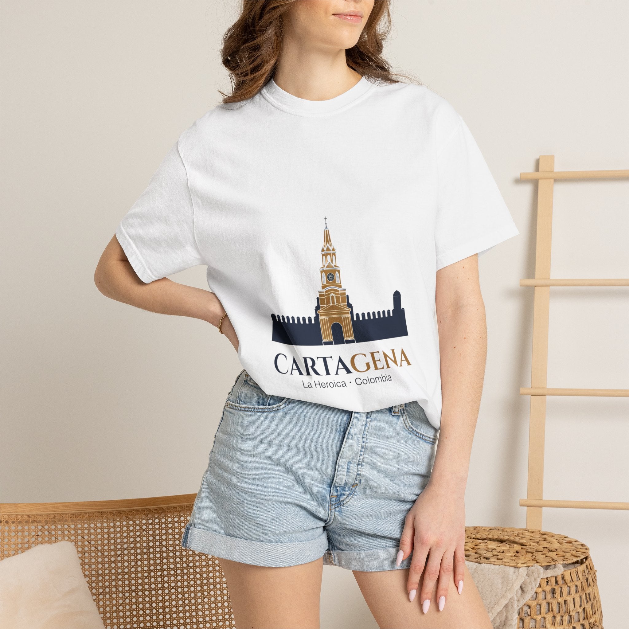 Cartagena Skyline T-Shirt — La Heroica Colombia Travel Tee