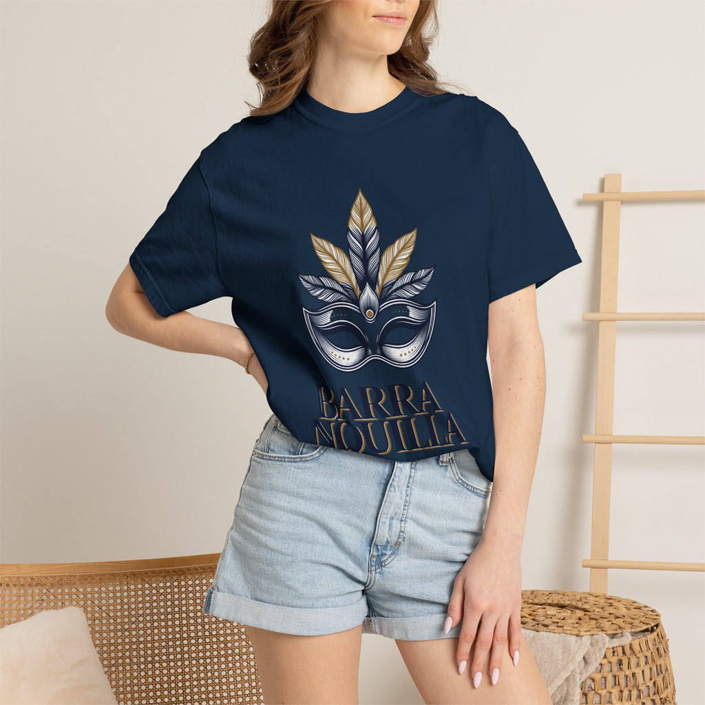 T-Shirt — Barranquilla Carnival Mask Graphic Tee ("Barranquilla - Capital Mundial del Carnaval")