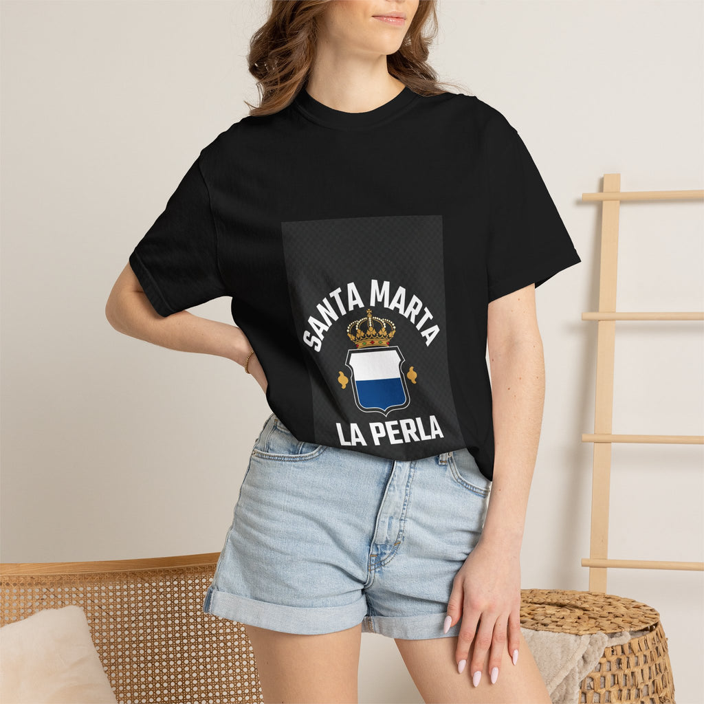 Santa Marta La Perla Unisex Garment-Dyed T-Shirt - Casual & Trendy
