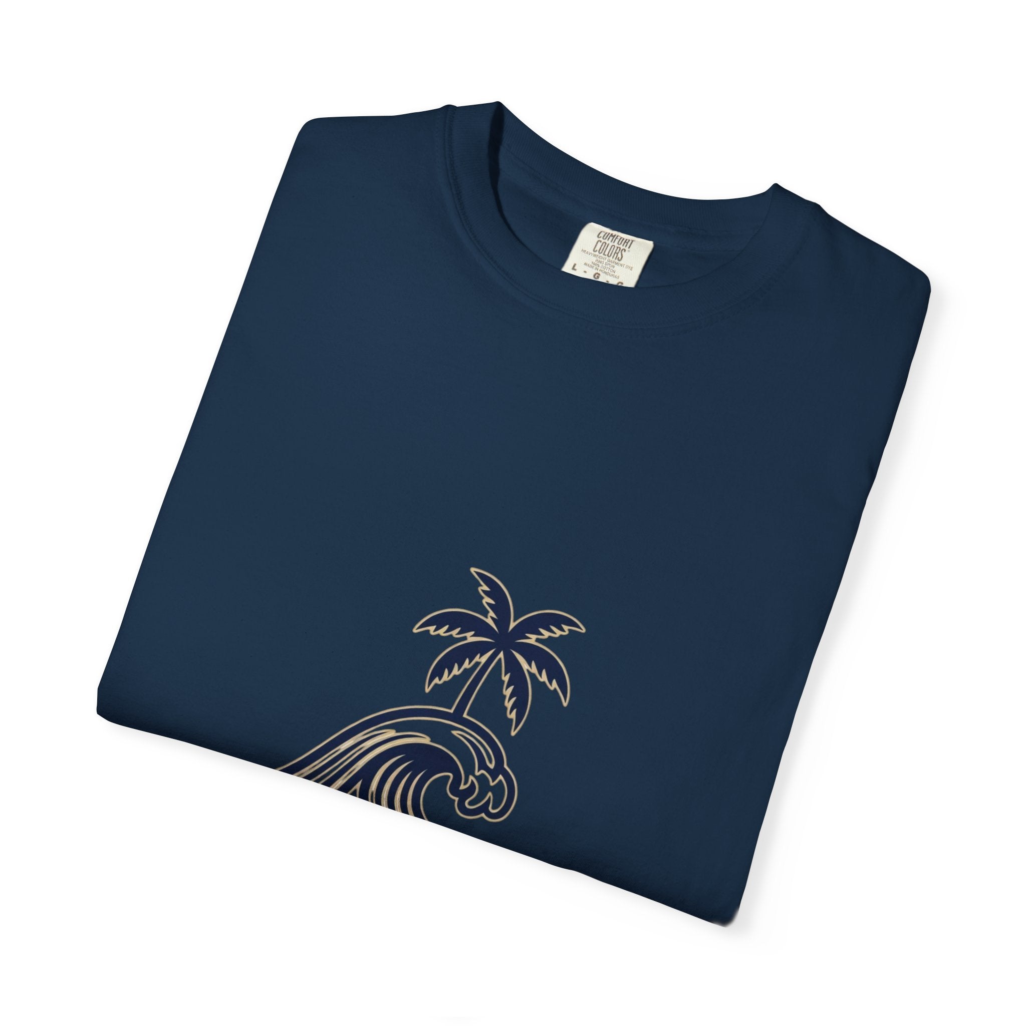 Taganga Surf Palm T‑Shirt — Santa Marta Colombia Beach Tee
