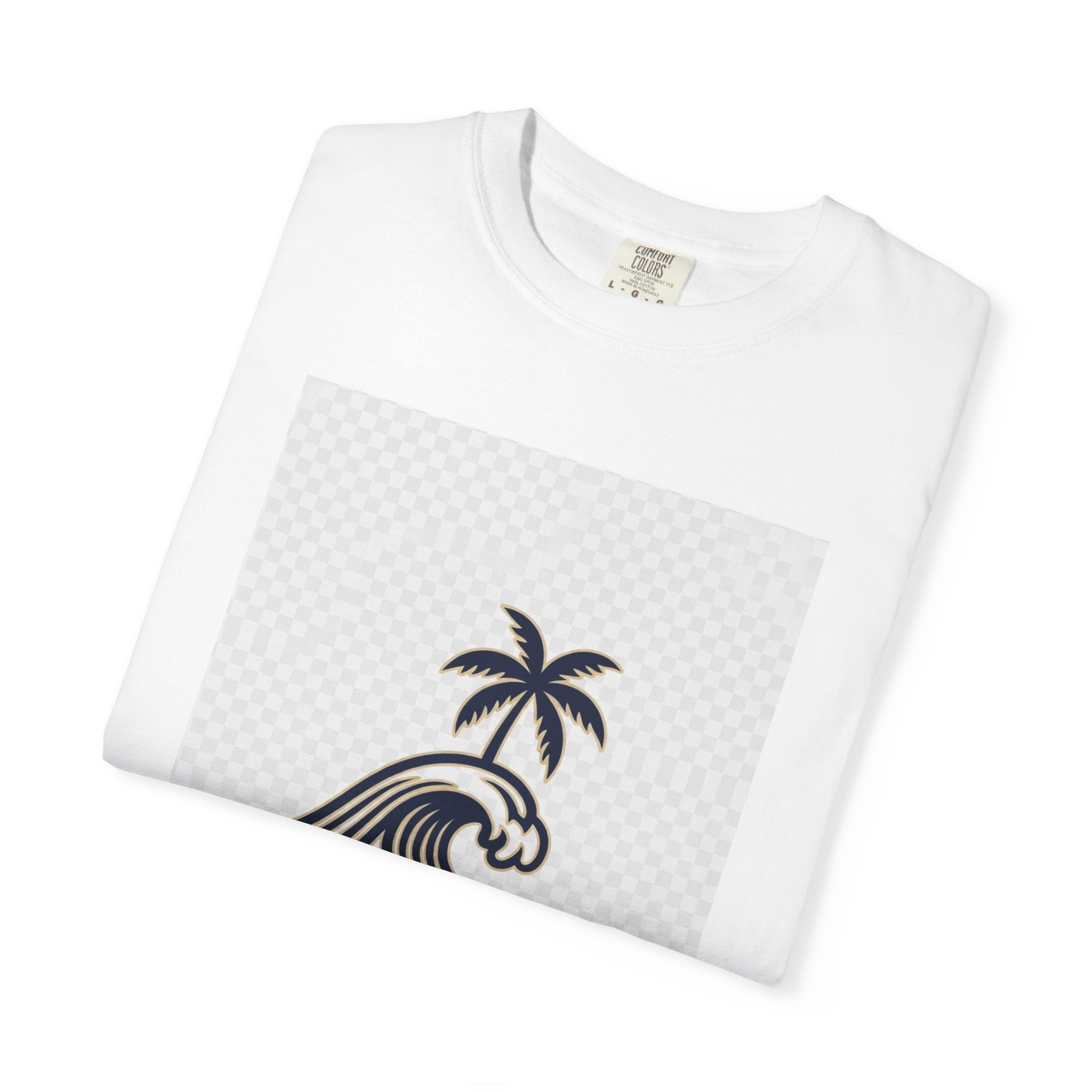 Taganga Surf Palm T‑Shirt — Santa Marta Colombia Beach Tee