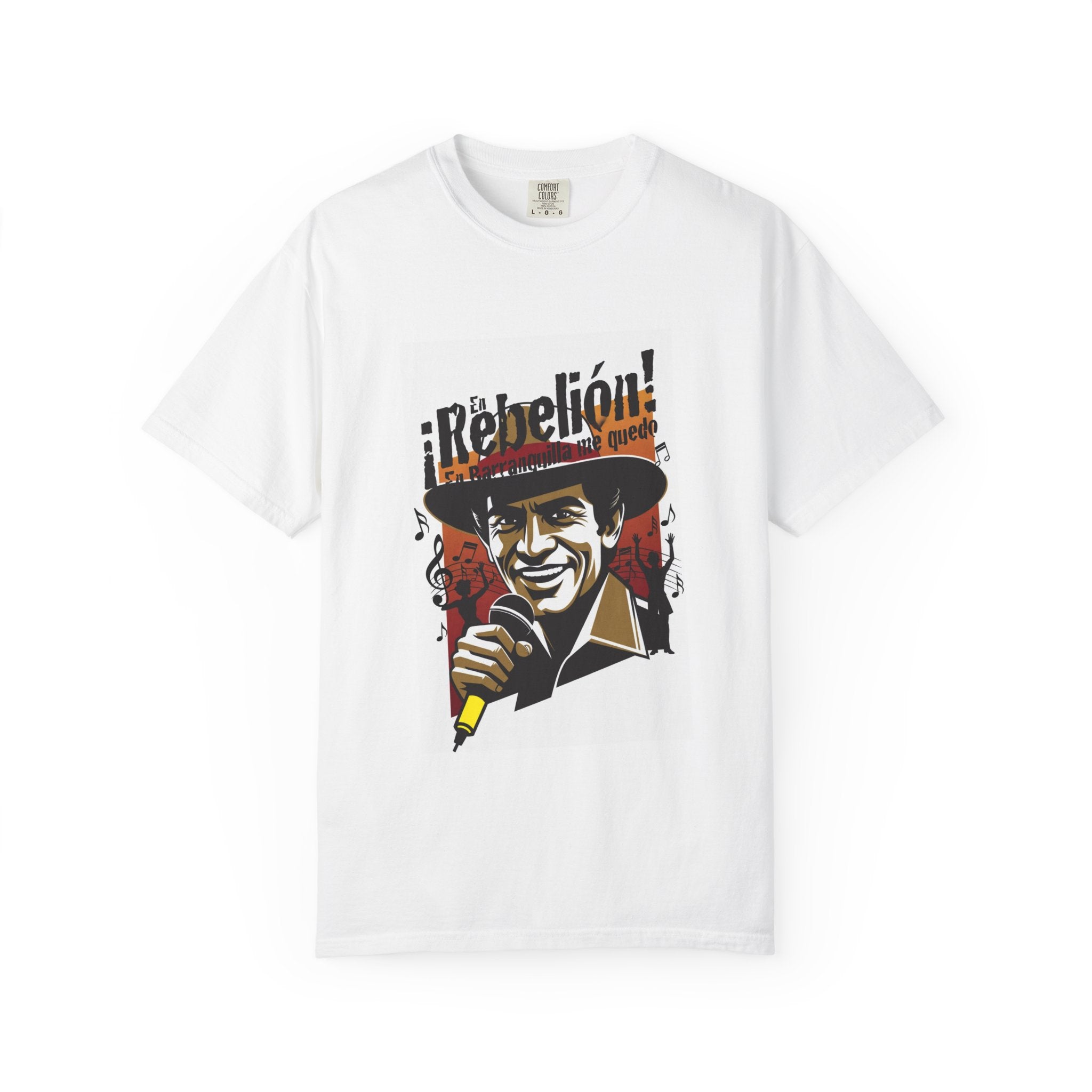 Rebelión! Singer Portrait T-Shirt – Retro Music Graphic Tee
