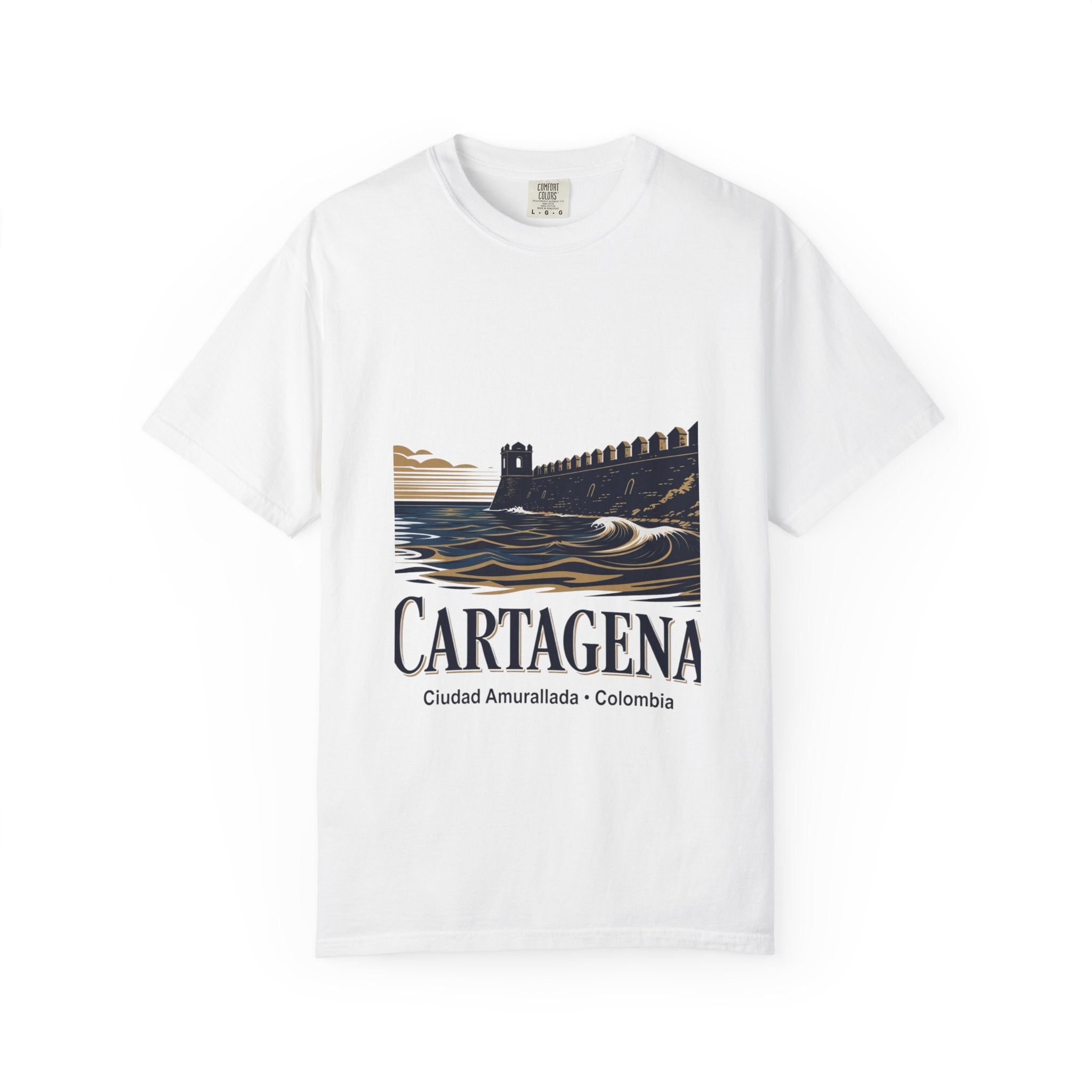 Cartagena Vintage Travel T-Shirt — Ciudad Amurallada Colombia Tee