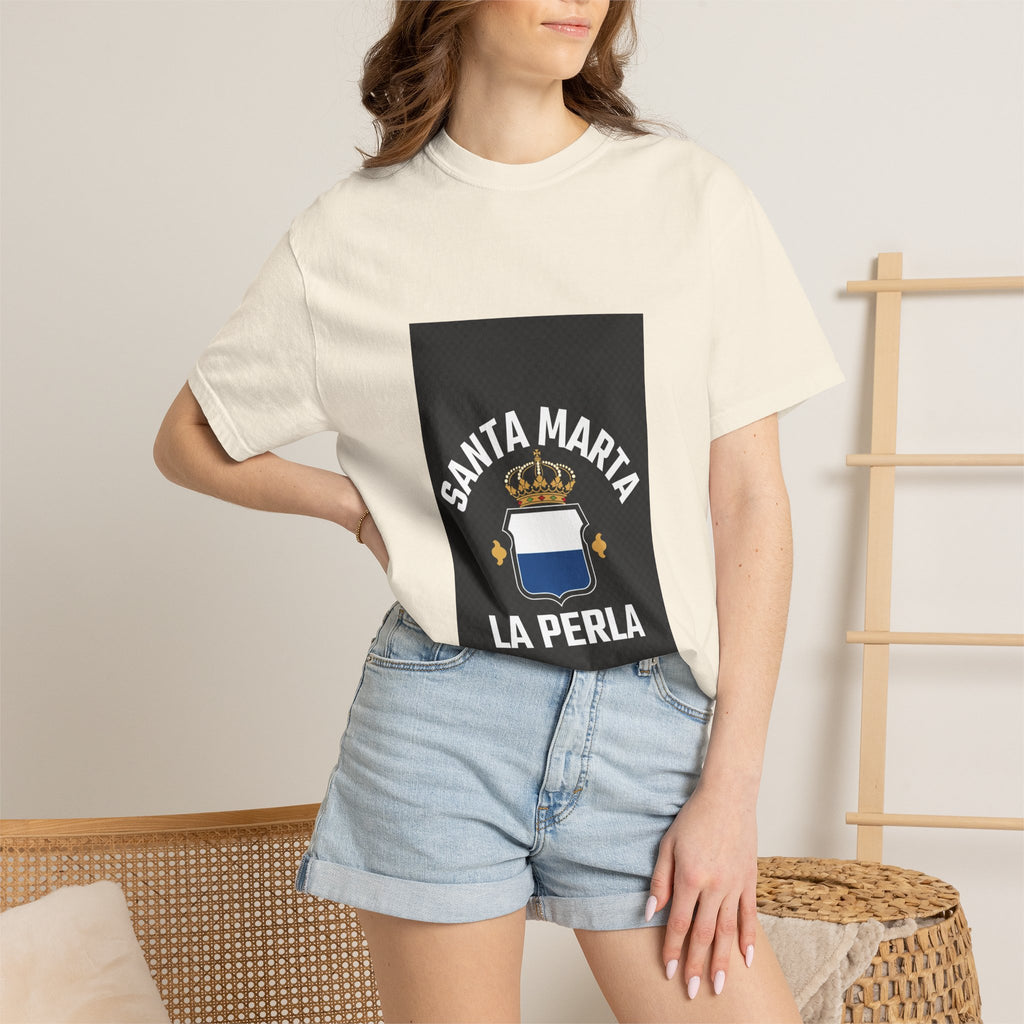 Santa Marta La Perla Unisex Garment-Dyed T-Shirt - Casual & Trendy