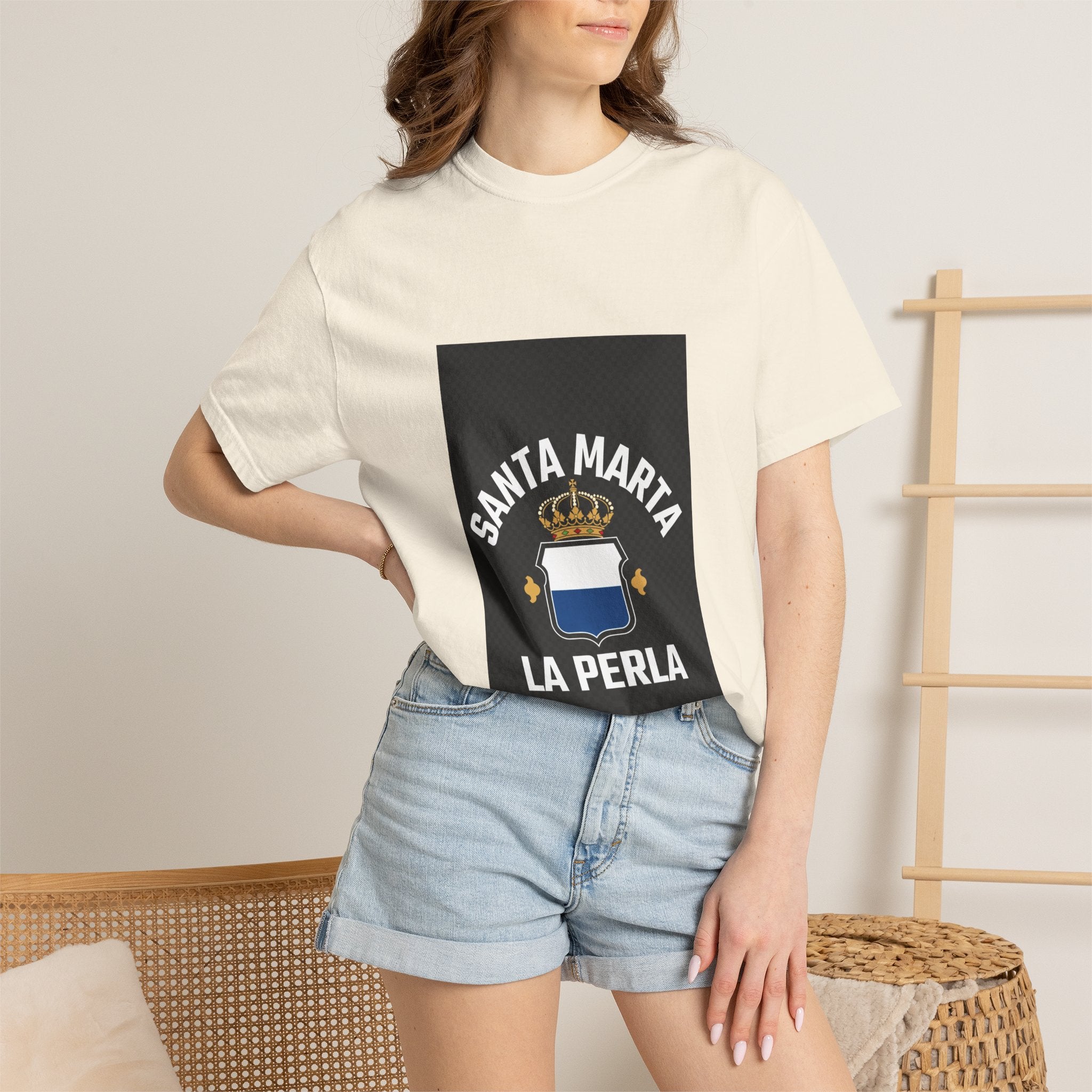 Santa Marta La Perla Unisex Garment-Dyed T-Shirt - Casual & Trendy