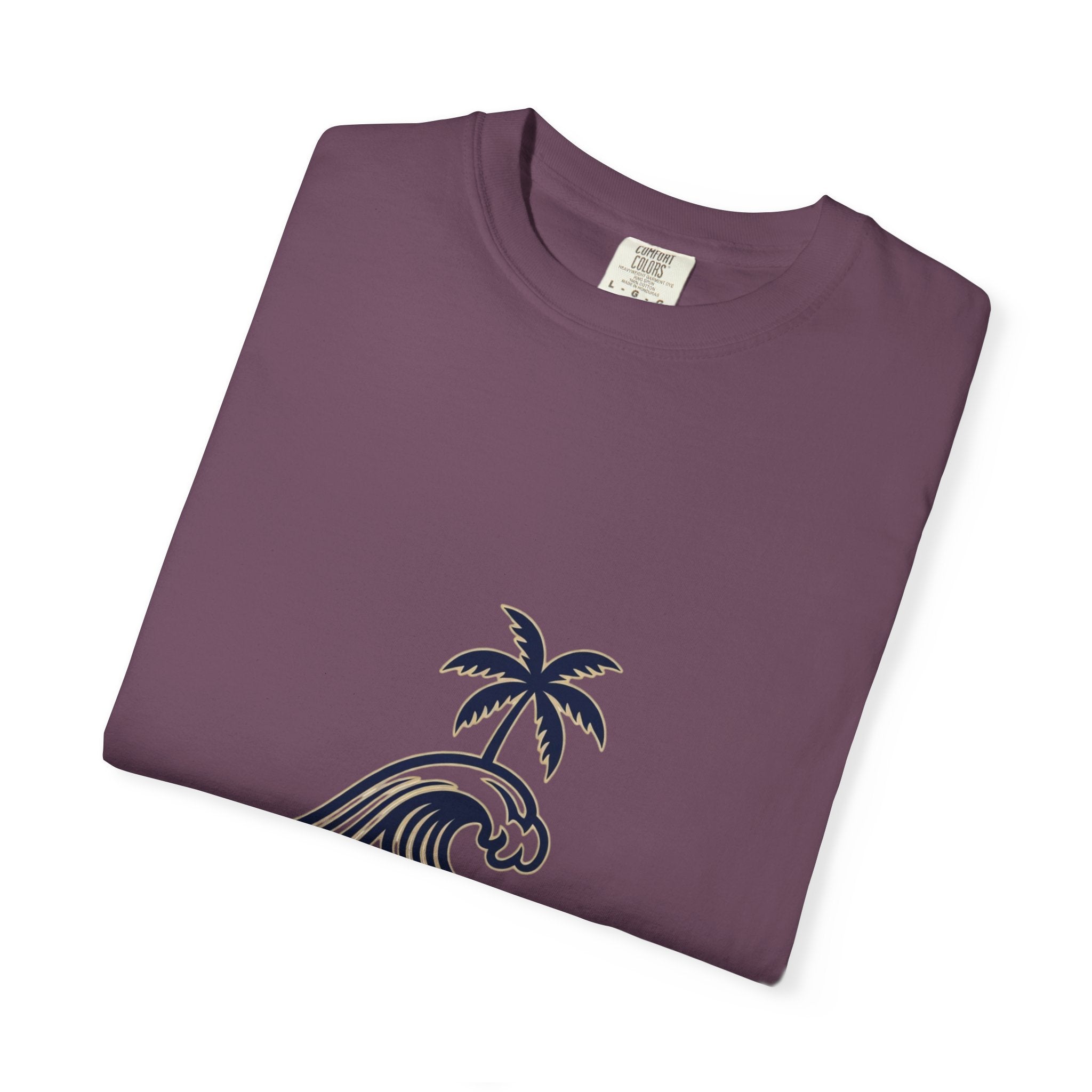 Taganga Surf Palm T‑Shirt — Santa Marta Colombia Beach Tee