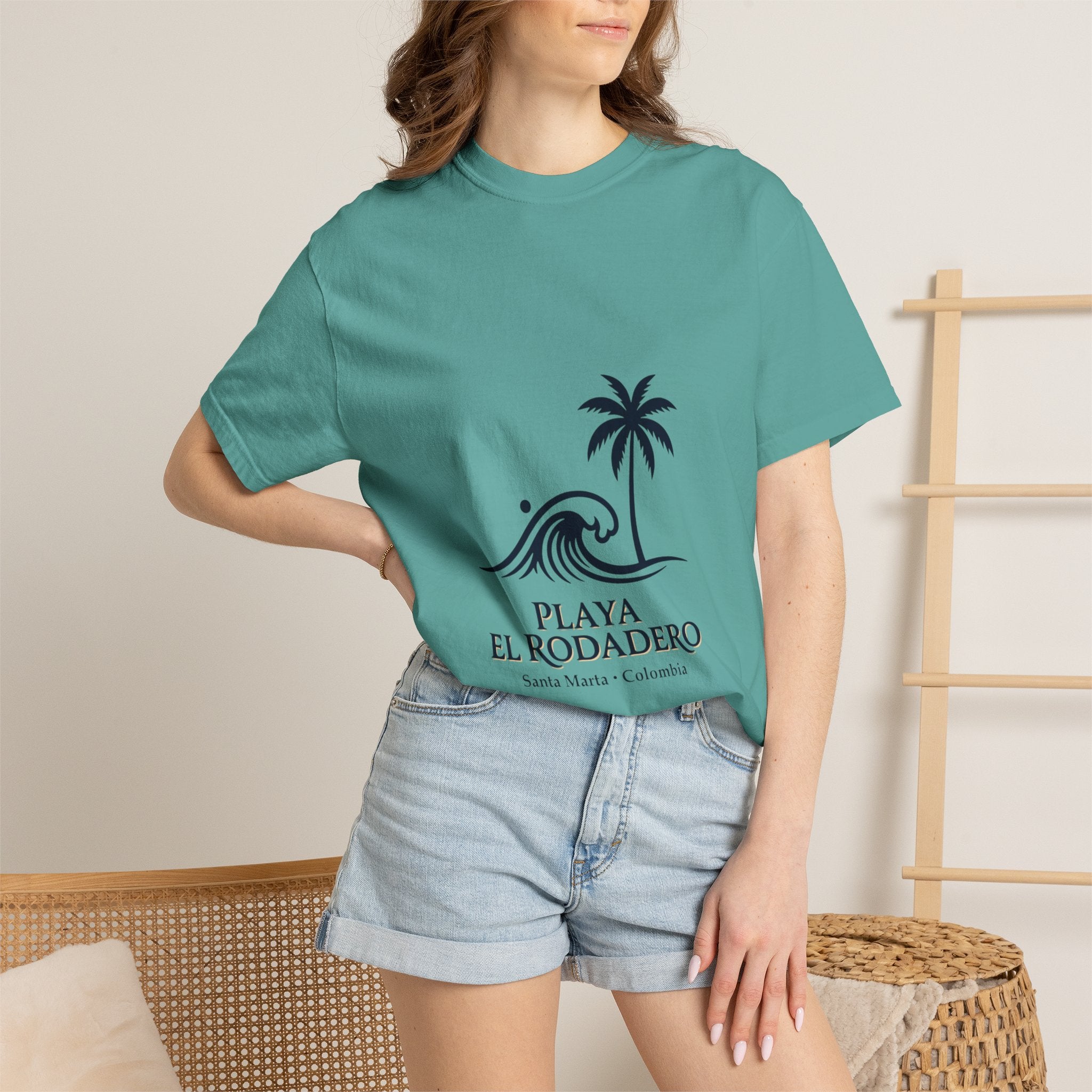 Playa El Rodadero Beach T-Shirt — Santa Marta Colombia Surf Palm Tee
