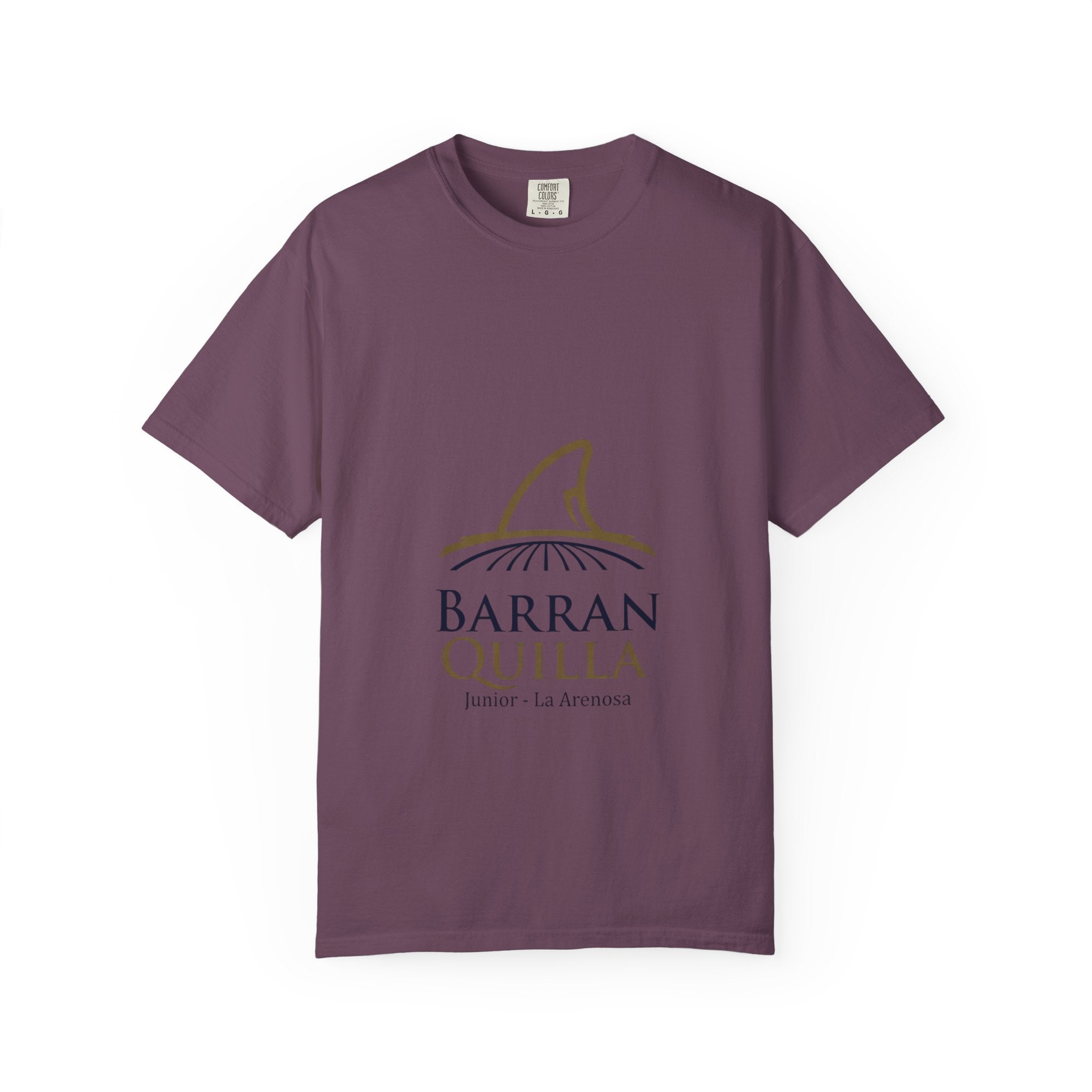 Barranquilla La Arenosa Shark Logo T‑Shirt — Barranquilla Junior Soccer Tee