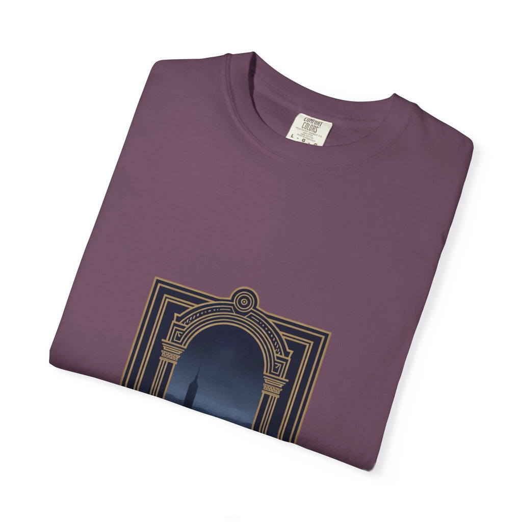 Barranquilla Architectural Window T‑Shirt — La Puerta de Oro Cityscape Tee