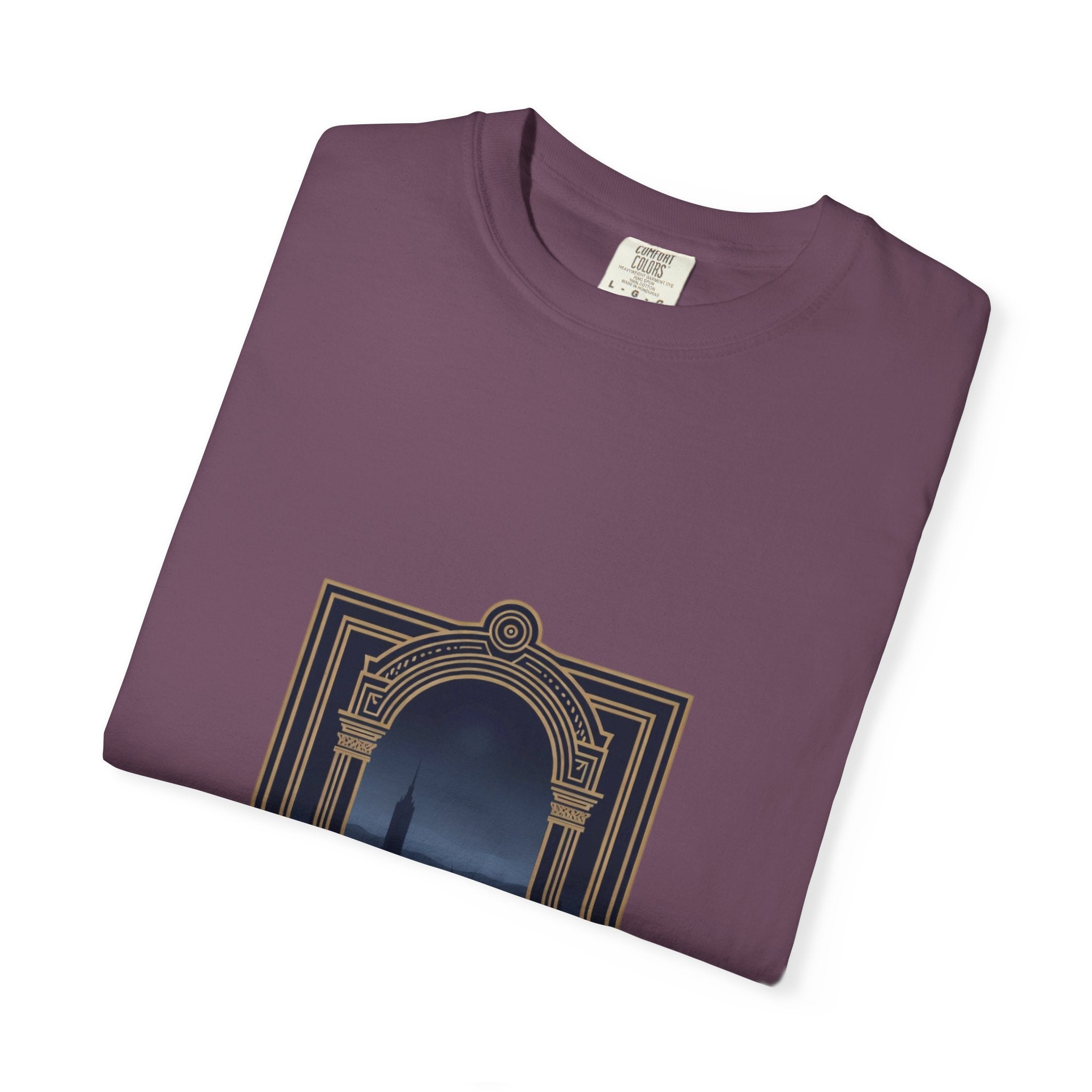 Barranquilla Architectural Window T‑Shirt — La Puerta de Oro Cityscape Tee