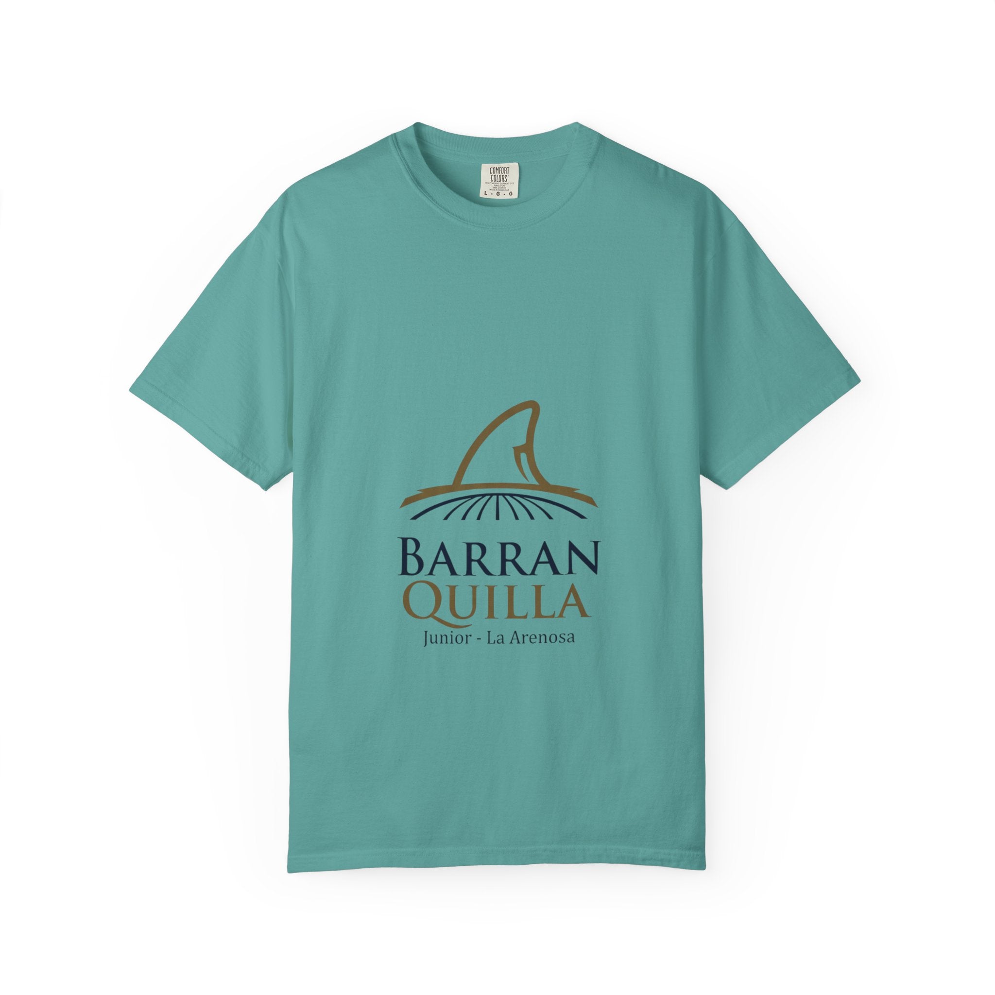Barranquilla La Arenosa Shark Logo T‑Shirt — Barranquilla Junior Soccer Tee