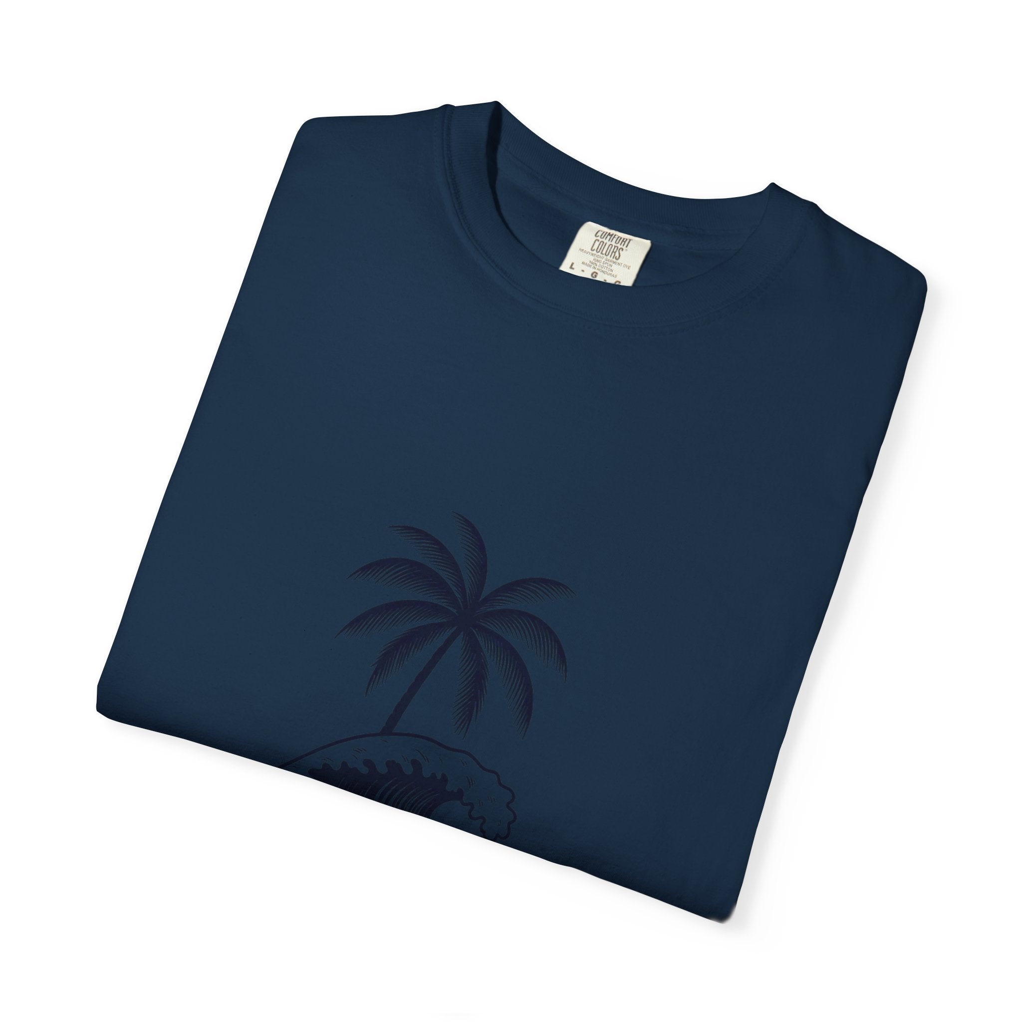 Playa Blanca Wave & Palm T-Shirt — Santa Marta, Colombia Beach Tee