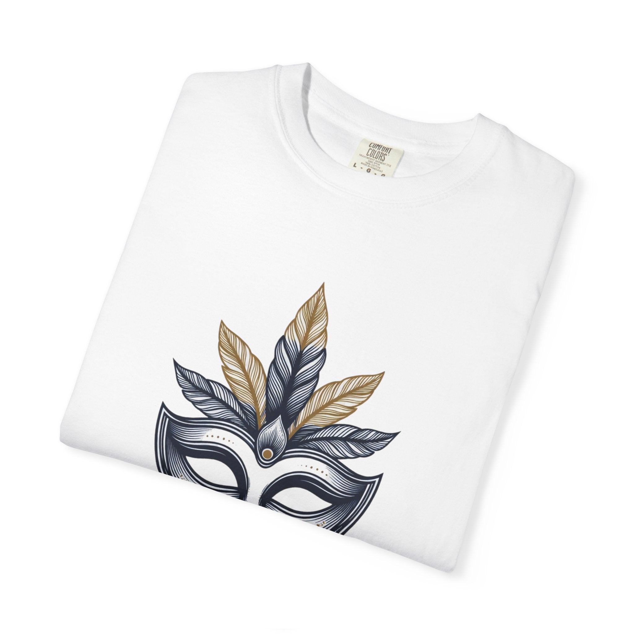 T-Shirt — Barranquilla Carnival Mask Graphic Tee ("Barranquilla - Capital Mundial del Carnaval")