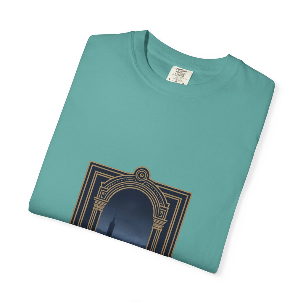 Barranquilla Architectural Window T‑Shirt — La Puerta de Oro Cityscape Tee