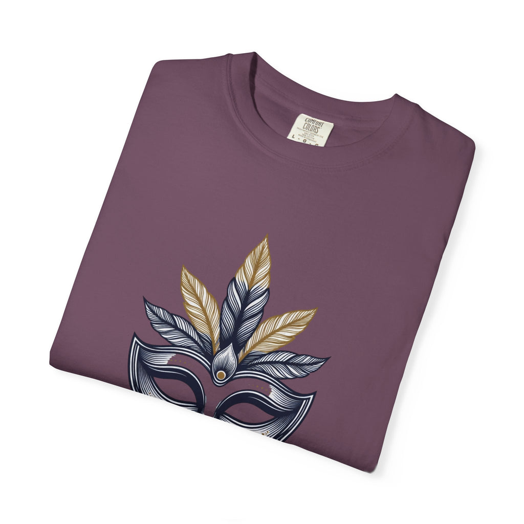 T-Shirt — Barranquilla Carnival Mask Graphic Tee ("Barranquilla - Capital Mundial del Carnaval")