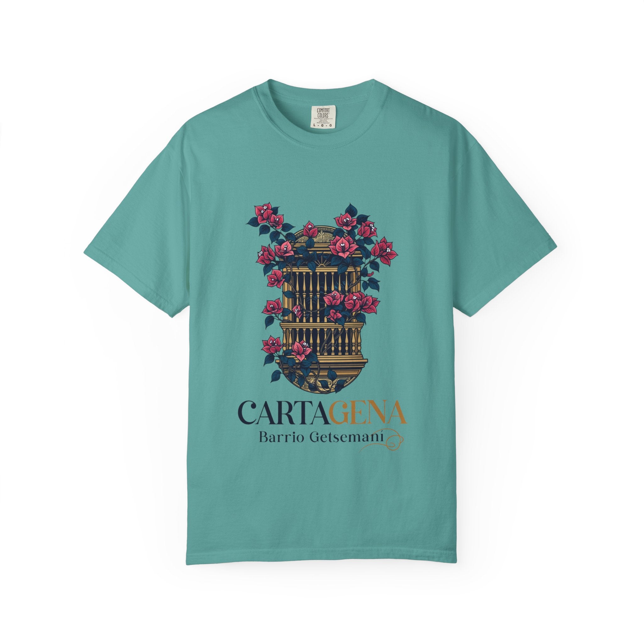 Cartagena Barrio Getsemaní Floral Window T-Shirt