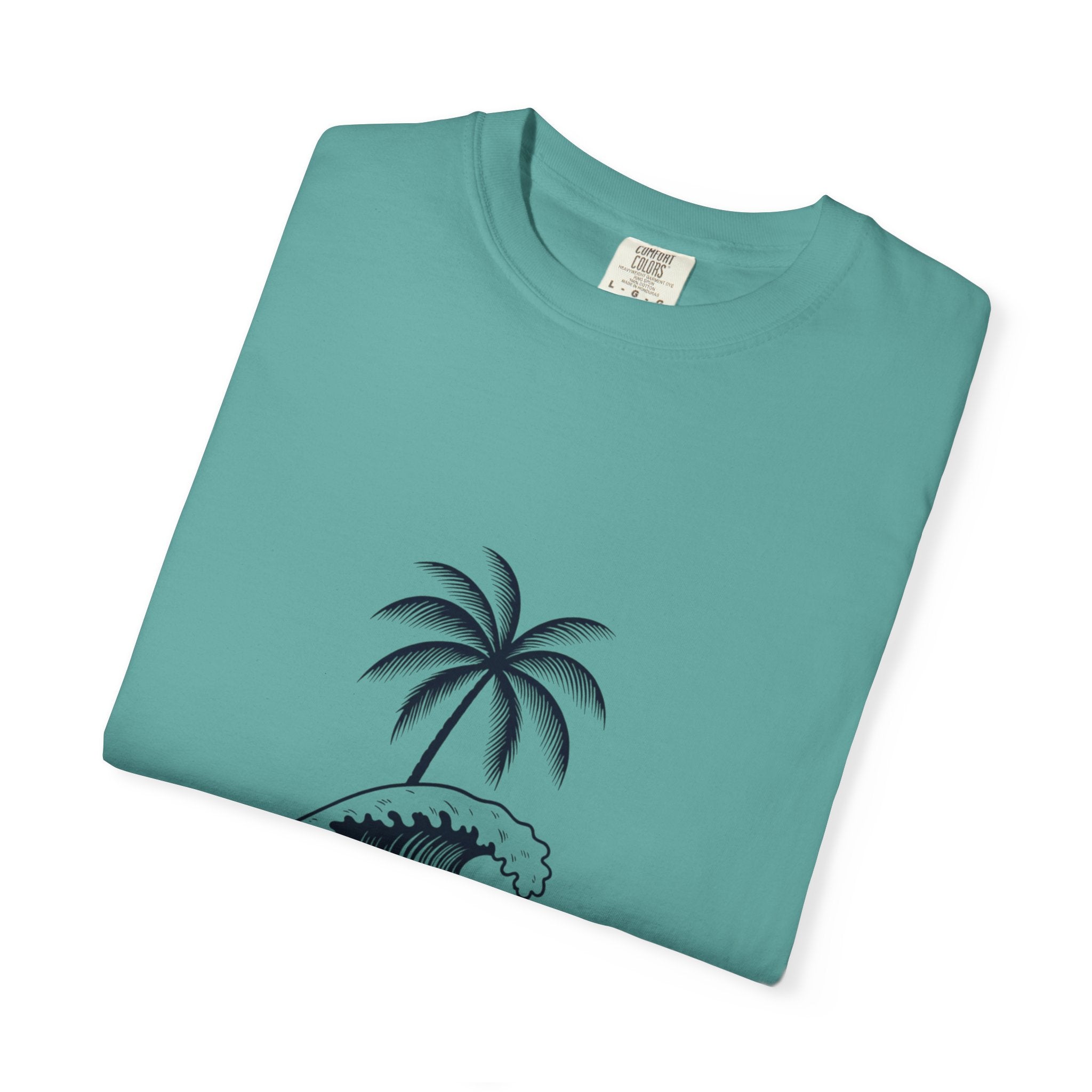 Playa Blanca Wave & Palm T-Shirt — Santa Marta, Colombia Beach Tee