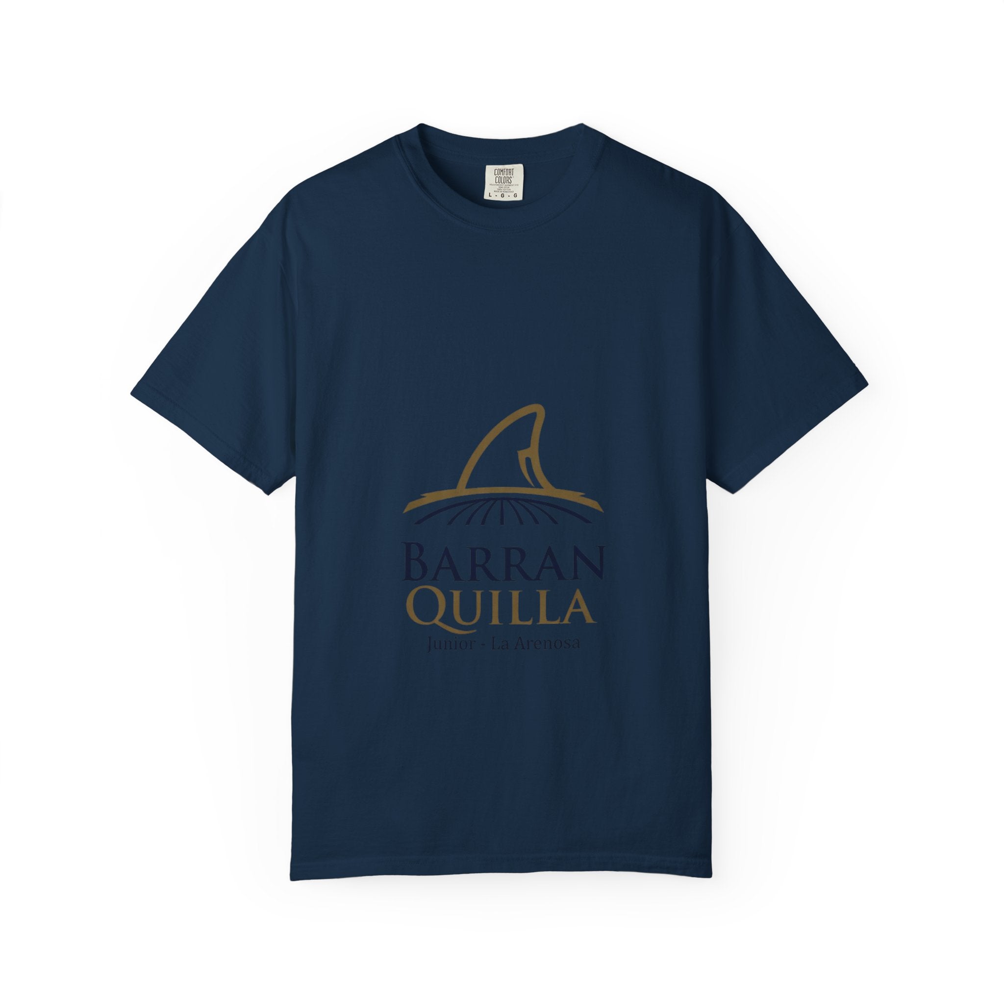 Barranquilla La Arenosa Shark Logo T‑Shirt — Barranquilla Junior Soccer Tee