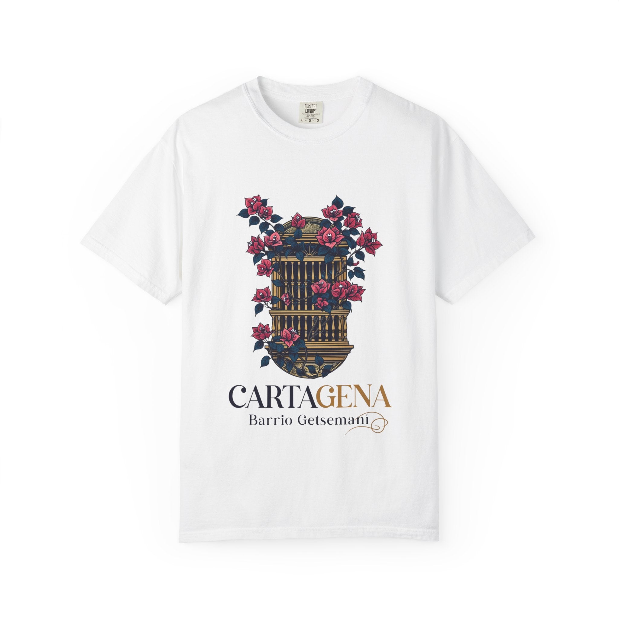 Cartagena Barrio Getsemaní Floral Window T-Shirt