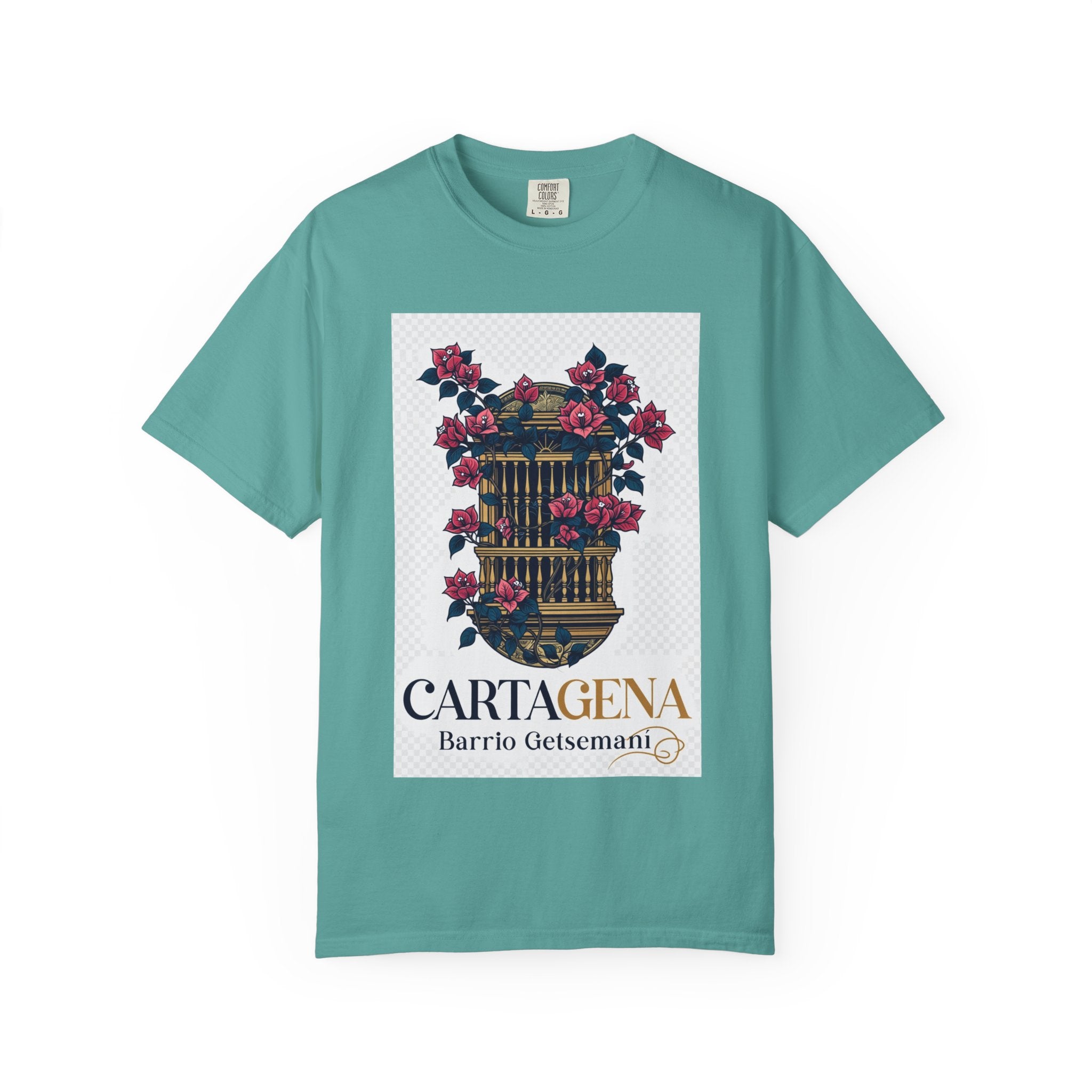 Cartagena Barrio Getsemaní Floral Window T-Shirt