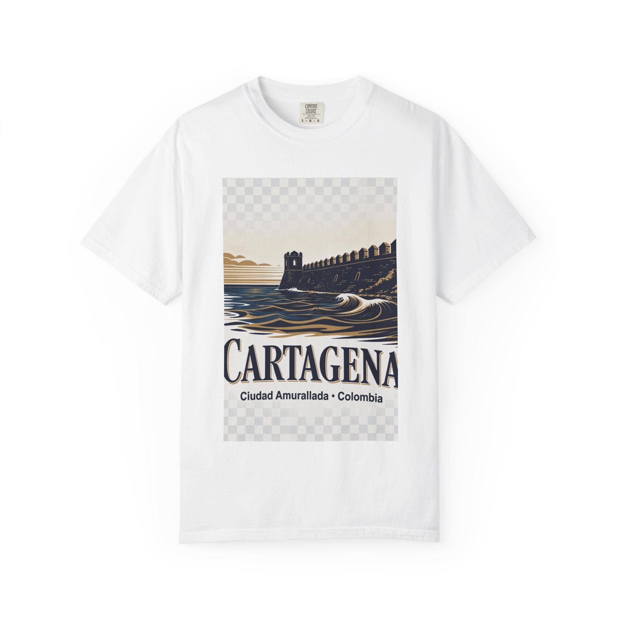 Cartagena Vintage Travel T-Shirt — Ciudad Amurallada Colombia Tee