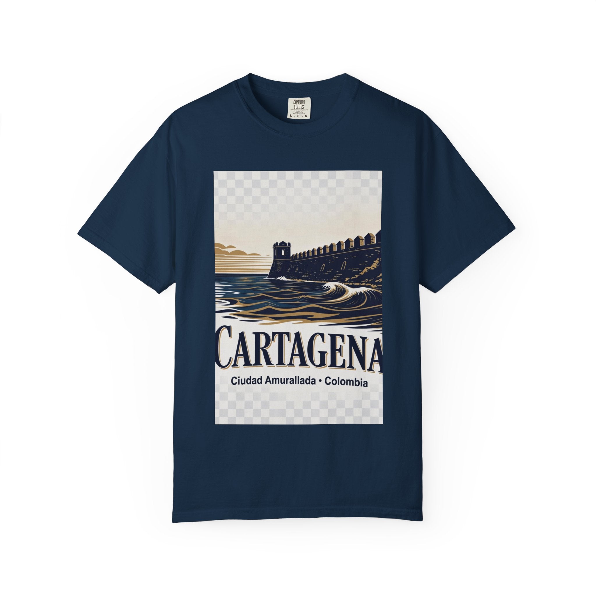 Cartagena Vintage Travel T-Shirt — Ciudad Amurallada Colombia Tee