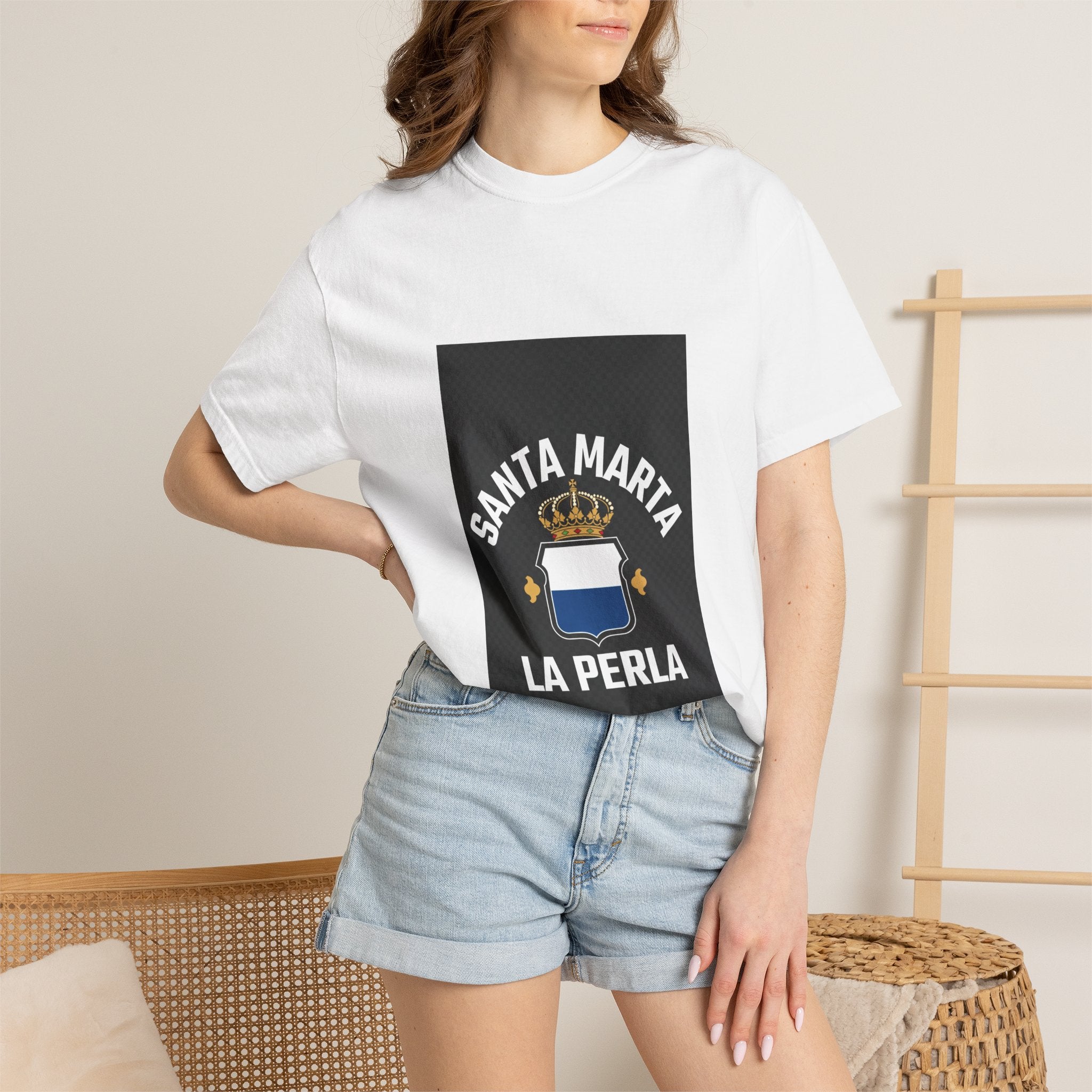 Santa Marta La Perla Unisex Garment-Dyed T-Shirt - Casual & Trendy