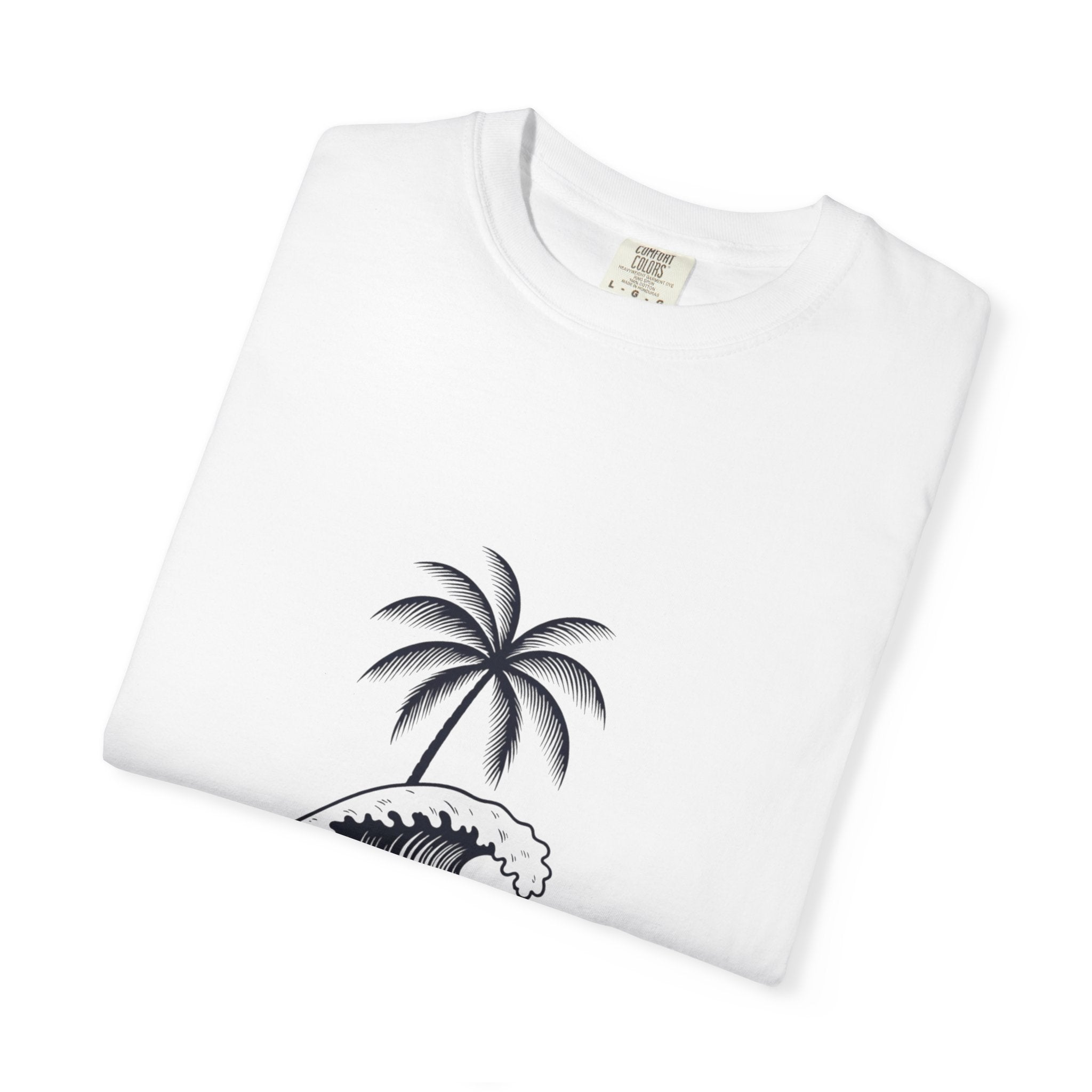 Playa Blanca Wave & Palm T-Shirt — Santa Marta, Colombia Beach Tee