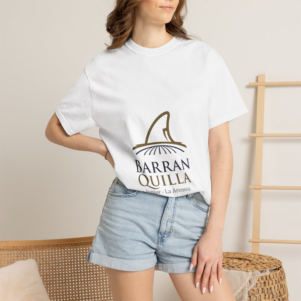Barranquilla La Arenosa Shark Logo T‑Shirt — Barranquilla Junior Soccer Tee