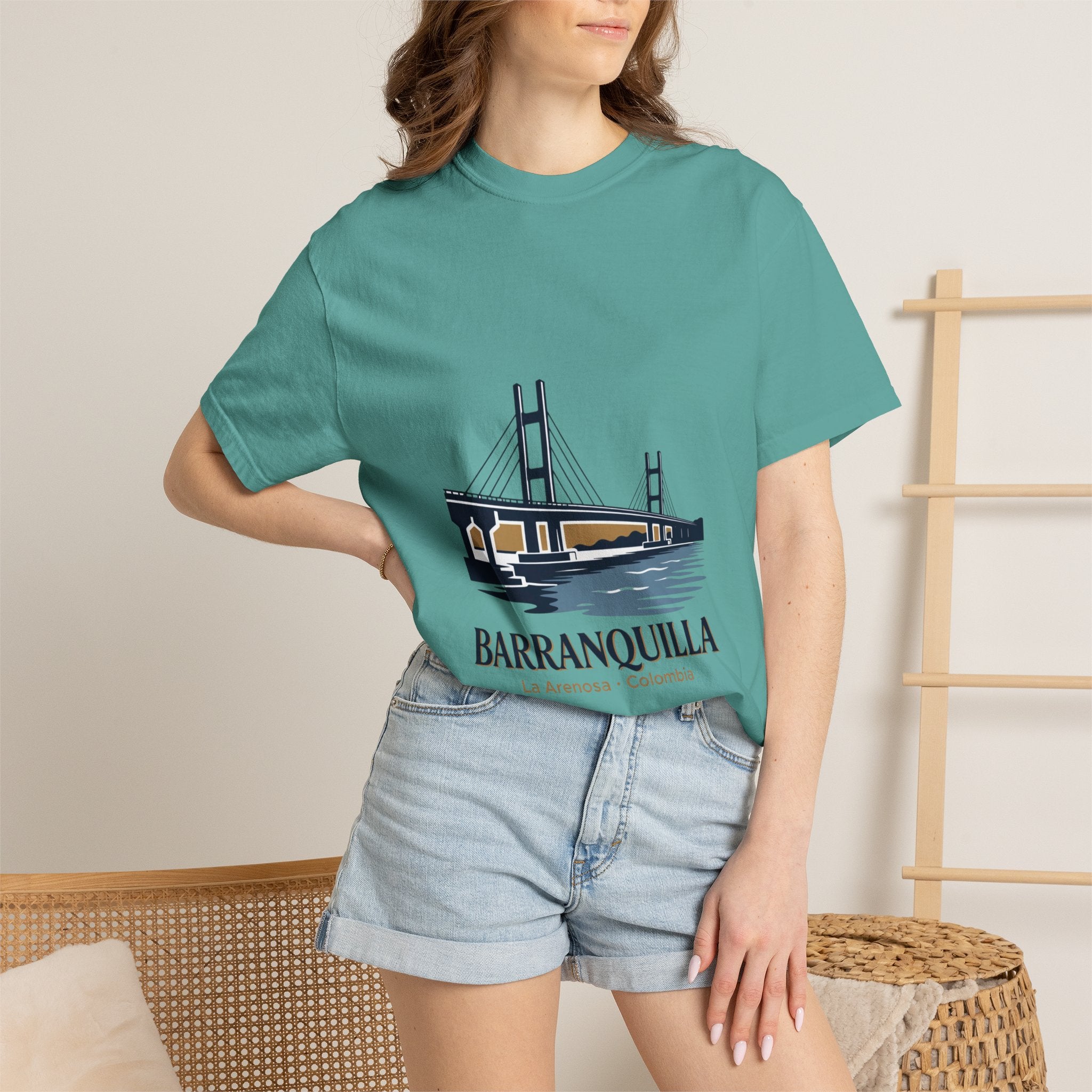 Barranquilla Bridge T-Shirt — La Arenosa Colombia Souvenir